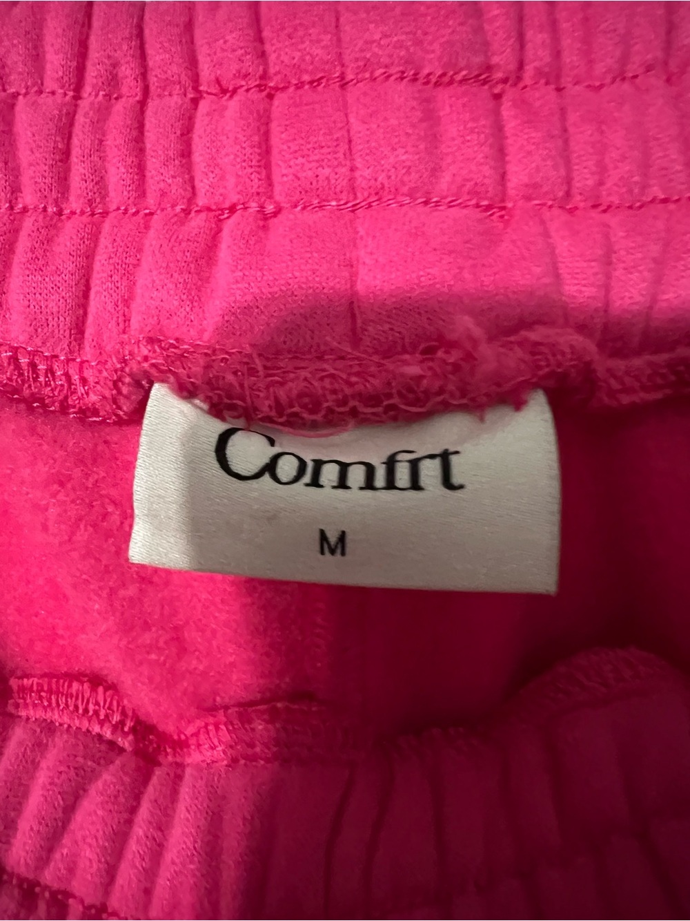 Comfort Embroidered Fleece Joggers - Bright Pink - Picture 4 of 4